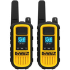 DEWALT Heavy Duty DXFRS300 GMRS Walkie Talkie with Surveillance Headsets - 4 Pack-VOX Voice-activated transmission
