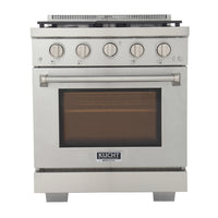 Kucht 30" KFX-X Series Pro Style Propane Gas Range - Stainless Steel-New true simmer burners for precise low heat cooking