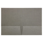 JAM Paper Two-Pocket Textured Linen Business Folders - Grey - 6 Pack-4