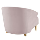 Modway Odyssey Performance Velvet Armchair - Pink-Non-Marking Foot Glides
