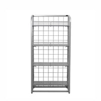 Futech Retail Merchandise Rack - 23.5" x 47" - Silver-Open mesh design improves product visibility, making it easy for customers to browse and quickly identify items.