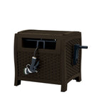 Suncast Slide Trak Hose Hideaway for 175' Hose - Java-Durable resin construction is built to last.