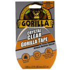 Gorilla Crystal Clear Tape - 48 mm W x 9 yd L - Clear-Heavy Duty: Use on tough household repairs