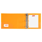 JAM Paper Plastic 4" 3-Ring Binders - Assorted Colours - 4 Pack-Size: 4" Width | Holds up to 750 sheets of paper.