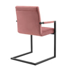 Modway Savoy Performance Velvet Dining Chairs - Dusty Rose - 2 Pack-Chair Weight Capacity: 300 lbs.