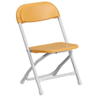 Flash Furniture Kids Folding Chair, Yellow Plastic (YKIDYL)-Kids Plastic Folding Chairs