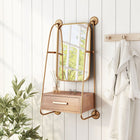 Zuo Peralta Mirror Shelf - Brass/Brown-Mirror Placement: Wall