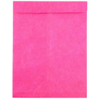 JAM Paper 10 x 13 Tyvek Envelopes, Catalog Open End with Self Adhesive Closure, Hot Pink, 100 Pack (v021380g)-Hot pink