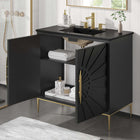 Modway Awaken 36" Bathroom Vanity - Black-8" Centerset Holes