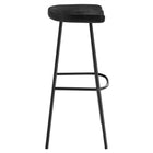 Modway Concord Backless Wood Bar Stools - Black - Set of 2-No Assembly Required