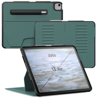 Zugu Case iPad Pro 12.9" (2018/2020) & iPad Air 13" (2024) - Pine Green-Magnetic Folio Case