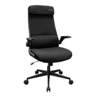COUGAR Stryder Office Chair with Lumbar Support & Flip-Up Armrests - Black-Wider Adjustable Headrest: Provides flexible support for your neck and head, promoting healthy alignment across a range of recline angles and task positions