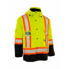 Forcefield Re-Engineered 4-in-1 Hi Vis Safety Parka - XL - Lime Yellow-Lime Yellow polyester PU