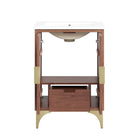 Modway Daylight 24" Bathroom Vanity - White/Walnut-8