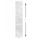 KL Rubber Resealable Polyethylene Bag with Hang Hole - 2 Mil - 2.25" x 12” - 1000 Pack-Approved for direct food contact