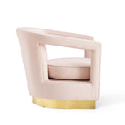Modway Frolick Performance Velvet Armchair - Pink-Non Marking Foot Pads