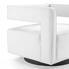 Modway Booth Performance Velvet Performance Velvet Swivel Armchair - White-8