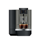 Jura X10 Dark Inox Profressional Coffee Machine-At a touch of a button the professional coffee machine impresses with 35 coffee specialties. The repertoire ranges from coffee classics, such as espresso and cappuccino, to double coffee specialties with milk, such as latte macchiatos, and even trendy cold brews