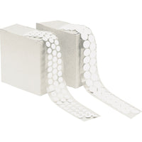 Aplix Fasteners Inc., Peel & Stick Loop Dots Fastener - 3 Pack-Adhesive Backed Dots - Loop White
