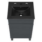 Modway Render 18" Bathroom Vanity - Grey/Black-Particleboard and Laminate Construction