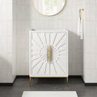 Modway Awaken 24" Bathroom Vanity Cabinet - White-Solid Wood and MDF Construction