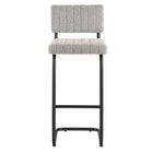 Modway Parity Boucle Bar Stools - Black Taupe - Set of 2-8