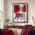 Frameworth Cole Caufield Canadiens Portrait Collage - Framed Print - 16" W x 20" L-Premium photo paper portrait collage professionally finished in a black frame with clear protective front
