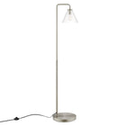 Modway Element Transparent Glass Glass and Metal Floor Lamp - Satin Nickel-Bulbs: 1 E26 60W Max (Not Included)