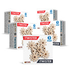 EWA Eco-Wood-Art Twister Mini Fidget - 3D Wooden STEM Building Kit - Pack of 5-Eco-friendly 3D STEM models made of plywood to assemble and customize at school or home