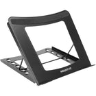 Mount-It! Portable Folding Laptop Stand - Black-Compatible with 10"-15" laptops and most tablets