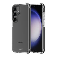 AXS PROShield Plus Drop-tested Clear Case for Samsung Galaxy S24+ - Black-Sleek reinforced corners maximize shock absorption by creating an air cushion between your phone and any surface