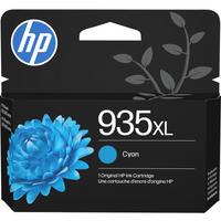 HP 935XL Cyan High Yield Original Ink Cartridge (C2P24AN)-High-yield ink, up to 825 pages