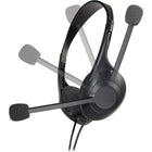Audio-Technica ATH-102USB Dual-Ear USB Computer Headset - Black-USB Type-A output (with USB Type-C adapter) for plug-and-play connectivity
