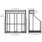 Soozier Bike Stand Rack-Steel frame with painted finish resists water and rust