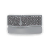 BlueDiamond Ergo Wireless Keyboard with Detachable Wrist Rest - English Layout-Ergonomic Design: Sculpted to support the natural curvature and resting angle of your arms and wrists for a comfortable typing experience