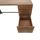 Sully Bay St. 3 Drawer Desk - Walnut-Quick and easy assembly 