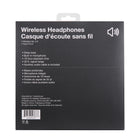 Basic Tech Wireless Over The Ear Headphones - Charcoal-Auxiliary audio cable is included