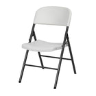TygerClaw Sturdy Plastic Foldable Chair with Non Slip Feet-Reinforced steel frame safely holds up to 396.8 lb per chair