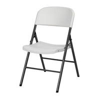 TygerClaw Sturdy Plastic Foldable Chair with Non Slip Feet-Reinforced steel frame safely holds up to 396.8 lb per chair