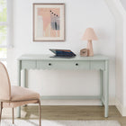Modway Emmeline 47.64" 1-Drawer Scallop Writing Desk - Sage-Smooth Laminate Finish