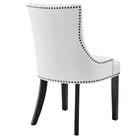 Modway Marquis Fabric Dining Chair - White-Chair Weight Capacity: 286 lbs.