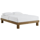Modway Runa Wood Full Platform Bed - French Oak-Assembly Required