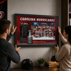 Frameworth Carolina Hurricanes 16" H x 24" W Frame 2026 Stanley Cup Champions Stats Framed Wall Art 16x24 Frameworth - Licensed NHL/NHLPA-Product-type accurate build: Clear protective front helps preserve the printed display while keeping the framed artwork ready for everyday wall display