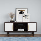 Modway Daxton 43" TV Stand - Cappuccino White-MDF and Particleboard Construction