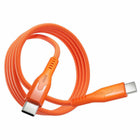 Statik MagStack Pro Charge/Sync Magnetic Cable USB-C to USB-C - 3.3 ft - Orange-Bye Bye Messy Wires! Instantly Organizes Itself. Automatically wraps up into a neat coil
