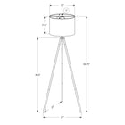 Monarch Specialties 63" H Floor Lamp - Brass Metal / Ivory / Cream Shade-Attached with a discreet 6ft long clear cord at the base of one of the legs, this accent lamp looks great next to a sofa or chair in your living room or office, or bring it into the bedroom as a unique and practical lighting solution
