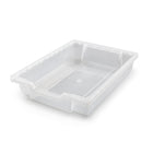 Gratnells Shallow F1 Heavy Duty School Tray - Translucent - 12.3" x 16.8" x 3" - 8 Pack-Sold as a pack of 8 trays
