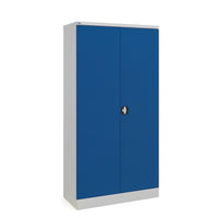Ceha Canada RTA Metal Storage Cabinet - 36" W x 77" H - Blue-POWDER-COATED FINISH: A durable, scratch-resistant coating protects against wear and tear, ensuring a sleek appearance for years to come