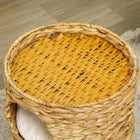 PawHut 2-Storey Cat Condo Barrel with Cushions - Light Brown-Colour: Light Brown 
