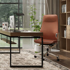 Nexten Pro Full Height Back Office Chair - Brown-Standard height back gives good support